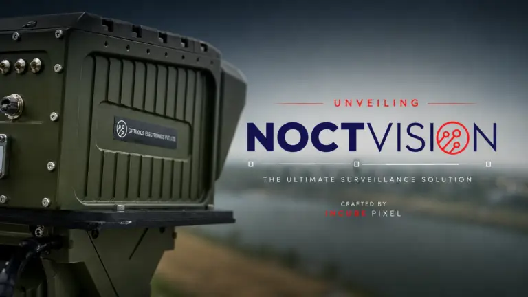 NoctVision product film by Incube Pixel showcasing intelligent surveillance technology, security monitoring, motion graphics, product demonstrations, and cinematic technology storytelling.