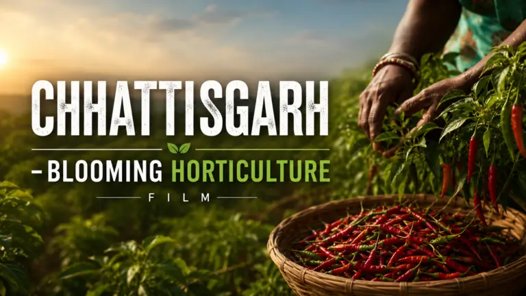 Chhattisgarh Horticulture Department development film by Incube Pixel featuring lush farms, orchards, irrigation systems, farmers at work, aerial agricultural landscapes, sustainable farming practices, and cinematic government storytelling.