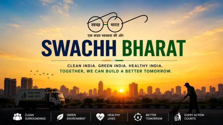 Swachh Bharat Mission awareness film by Incube Pixel featuring clean public spaces, community participation, responsible citizen behavior, environmental cleanliness, civic engagement, and cinematic public awareness storytelling.