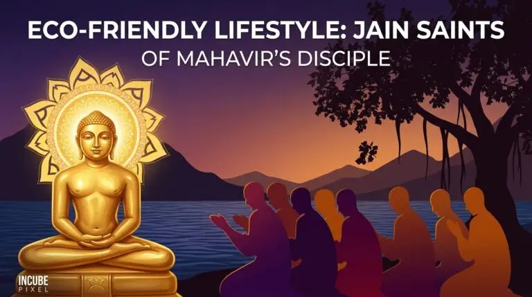 Jain sustainability documentary by Incube Pixel showcasing Jain saints, minimalist living, nature, non-violence, environmental awareness, and cinematic spiritual storytelling.