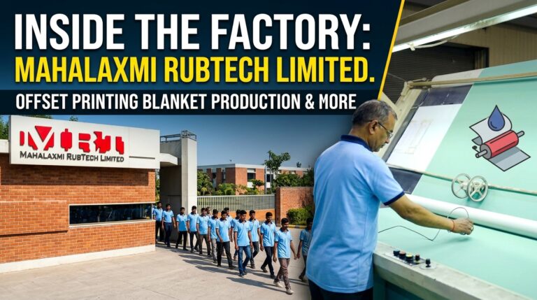 Mahalaxmi Rubtech Limited corporate film by Incube Pixel showcasing textile manufacturing, rubber processing, industrial production, engineering excellence, and cinematic corporate storytelling.