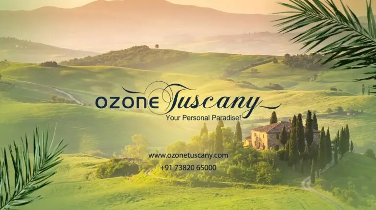 Ozone Tuscany real estate brand film by Incube Pixel showcasing premium residential architecture, landscaped gardens, lifestyle amenities, aerial views, and cinematic property storytelling.